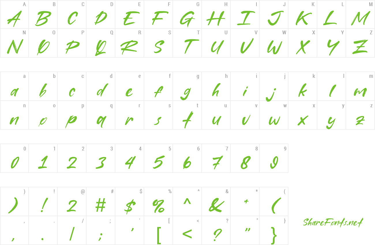 Font Best Regards preview